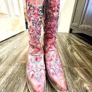Corral hand painted boots sz 9